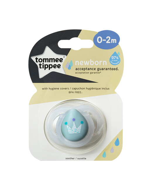 Tommee Tippee Closer to Nature 1X 0-2M NEWBORN (ANYTIME) Soother BOY image number 3